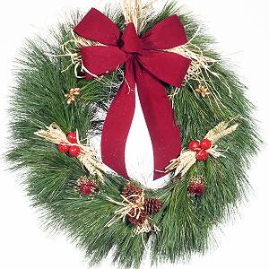Contemporary Pine Christmas Wreath