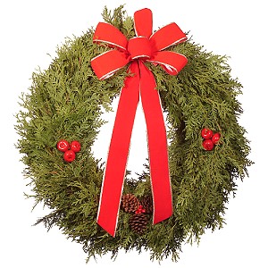 32 inch Premium Cedar Christmas Wreath