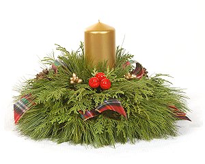 Holiday 2 Candle Centerpiece