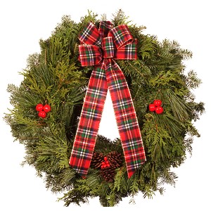 22 inch Holiday Mixed Christmas Wreath