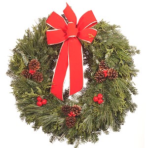 22 inch Premium Mixed Christmas Wreath