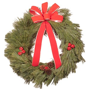 32 inch Premium Pine Christmas Wreath