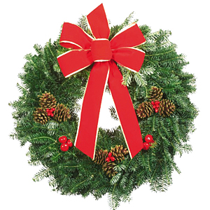 22 inch Premium Balsam Christmas Wreath