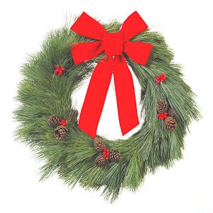 Traditional 22 Pine Christmas Wreath