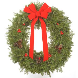 Traditional 32 Balsam Christmas Wreath