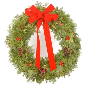Traditional 32 Mixed Christmas Wreath