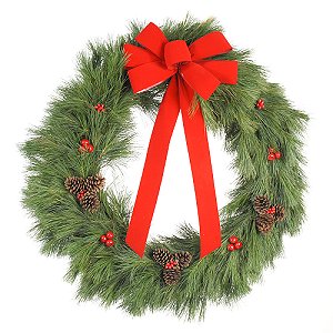 Traditional 32 Pine Christmas Wreath